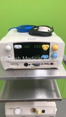 Eschmann TD830 Electrosurgical/Diathermy Unit on Eschmann Suction Trolley with Footswitches (Powers Up) - 2