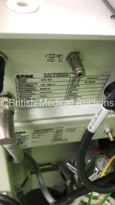 ERBE ICC 200 Electrosurgical/Diathermy Unit with ERBE APC 300 Argon Plasma Coagulator Unit Version 2.01 with Dual Footswitch and Accessories (Powers Up) * SN D-1097 * - 5