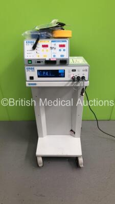 ERBE ICC 200 Electrosurgical/Diathermy Unit with ERBE APC 300 Argon Plasma Coagulator Unit Version 2.01 with Dual Footswitch and Accessories (Powers Up) * SN D-1097 *