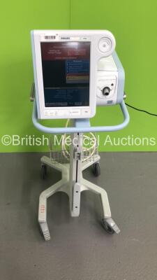 Philips Respironics V60 Ventilator on Stand Software Version 2.30 / Software Options AVAPS / C-Flex / Ramp (Powers Up) * SN 100003328 * - 4