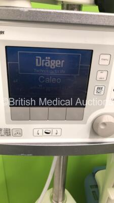 Drager Caleo Infant Incubator Software Version 2.11 with Mattress (Powers Up) * SN ASBM-0016 - 2