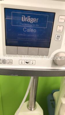 Drager Caleo Infant Incubator Software Version 2.11 with Mattress (Powers Up) * SN ASBM-0016 - 3