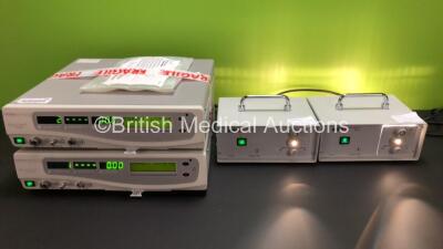 Mixed Lot Including 2 x Gynecare Thermachoice II Units and 2 x Explorent 810150 Halogen Light Source Units *8743 / 8745 / R23367 / R27205*