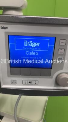Drager Caleo Infant Incubator Software Version 2.11 with Mattress (Powers Up) * SN ARSBE-0048 * - 2