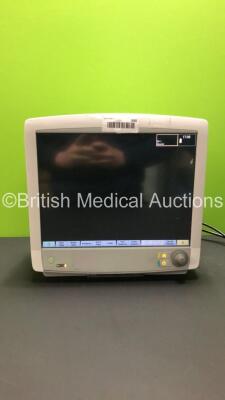 GE Carescape B650-01 Touch Screen Critical Care Patient Monitor with 2 x Blank Modules and Printer Option (Powers Up) *Mfd 07/2010*