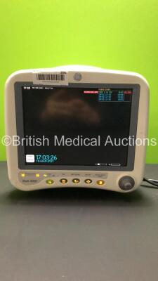 GE Dash 4000 Patient Monitor with SPO2, Temp/Co, NBP and ECG Options (Powers Up)