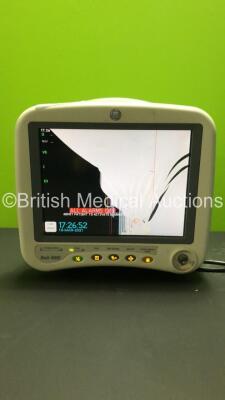 GE Dash 4000 Patient Monitor with SPO2, Temp/Co, NBP and ECG Options (Powers Up - Missing Dial - Damaged Screen)