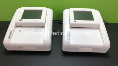 2 x Philips Avalon FM30 Fetal Monitors *Mfd 2009 / 2008* (Both Power Up) *DE53109072 / DE53108620*