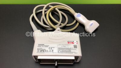 Toshiba PLT-1204BT Linear Array Ultrasound Transducer / Probe *Mfd- 2016-03* (Some Damage to Probe Head - See Photo)