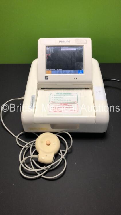 Philips Avalon FM30 Fetal Monitor with 1 x US Transducer (Powers Up)