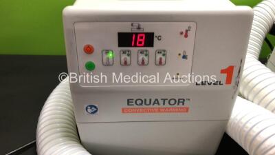 2 x Equator Level 1 Convective Warmer Units with Hoses (Both Power Up) and 1 x Stryker Sonopet Ultrasonic Aspirator Footswitch - 2