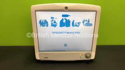 GE Carescape B650 Touch Screen Patient Monitor *Mfd - 12/2012* with 1 x GE E-PSMP-01 Module *Mfd 07/2013* (Powers Up) *SEW12494509HA / 7002162*