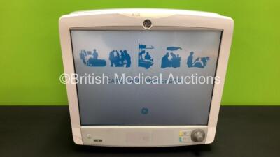 GE Carescape B650 Touch Screen Patient Monitor *Mfd - 08/2013* with 1 x GE E-PSMP-01 Module *Mfd 05/2013* (Powers Up with Some Damage to Casing - See Photos) *SEW13317613HA / 6981241*