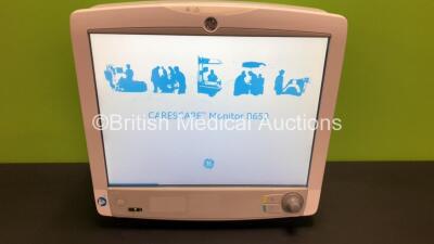 GE Carescape B650 Touch Screen Patient Monitor *Mfd - 03/2018* with 1 x GE E-PSMP-01 Module *Mfd 07/2013* (Powers Up) *SQC18110013HA / 7002170*