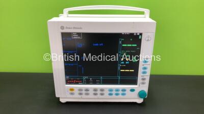 GE Datex-Ohmeda F-CM1-05 Anesthesia Monitor *Mfd - 12/2010* with 1 x GE E-Prestn-00 Module *Mfd 07/2010* (Powers Up) *6691912 / 6648472*