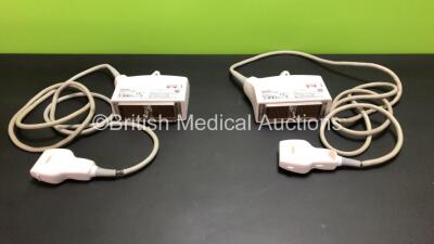 2 x Toshiba PLT-704SBT Linear Array Ultrasound Transducer / Probes *Mfd-2012/2013*(Both with Outer Cable Damage - See Photos)