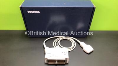 Toshiba PLT-704SBT Linear Array Ultrasound Transducer / Probe *Mfd 2017-11* in Case (Wear to Probe Head - See Photo)