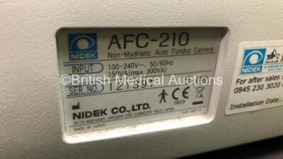 Nidek AFC-210 Non-Mydriatic Auto Fundus Camera (Powers Up- Damaged Joystick-See Photo) * Mfd 2008 * - 4