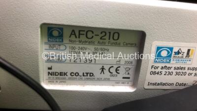 Nidek AFC-210 Non-Mydriatic Auto Fundus Camera (Powers Up- Damaged Joystick-See Photo) * Mfd 2008 * - 9