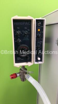 Datex-Ohmeda Aestiva/5 Induction Anaesthesia Machine with Smiths Medical VentiPAC MRI Compatible Ventilator with AlarmPAC Attachment and Suction Cup - 2