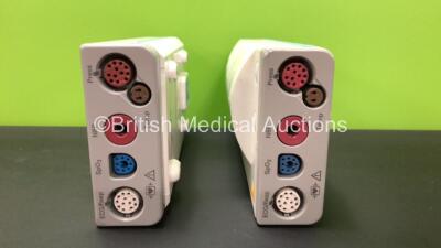 2 x Philips M3000A Modules (Refurbished) with ECG/Resp,SpO2,NBP and Press/Temp Options *DE94546039 / DE94551917