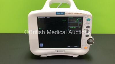 Marquette Dash 3000 Patient Monitor Including ECG, NBP, CO2, BP1, BP2, SpO2 and Temp/co Options (Powers Up with Some Casing Damage - See Photos) *A1DJ6898G*