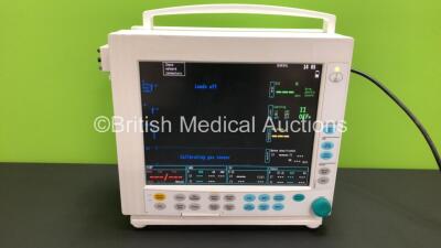 Datex Ohmeda Type F-CM1-05 Compact Anaesthesia Monitor *Mfd 2008-12* 1 x GE E-CAiO Gas Module Including D-fend Water Trap*Mfd 2008-11* 1 x GE E-PRESTN Module Including ECG, SpO2, T1 and T2 Options *Mfd 2008-11* (Powers Up) *S/N 6474193 / 6473554 / 6472262