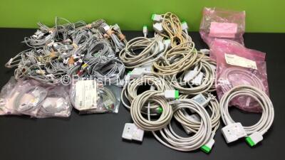 Job Lot of GE Multi-Link ECG Cables (Approx. 14)