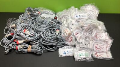 Job Lot of GE Arterial / CVP Leads and GE Critikon Single Use BP Cuffs