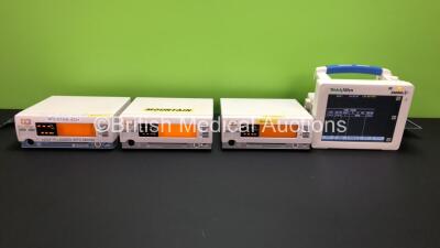 Job Lot Including 3 x Datex-Ohmeda 3800 Oximeter Monitors and 1 x Welch Allyn Propaq CS Monitor 246 (All Power Up) *GA117969*