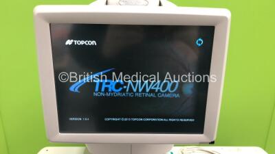 Topcon TRC-NW400 Non-Mydriatic Retinal Camera Version 1.0.4 on Topcon ATE-600 Motorized Table (Powers Up) * SN 980822 * * Mfd April 2016 * - 2