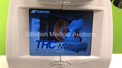Topcon TRC-NW8 Non Mydriatic Retinal Camera on Topcon ATE-600 Motorized Table (Powers Up) * SN 086315 * * Mfd 2011 * - 3