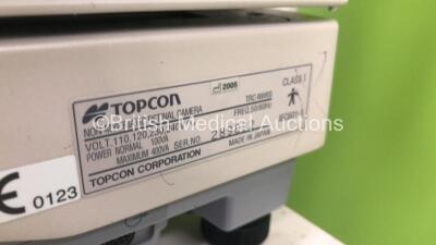 Topcon TRC-NW6S Non-Mydriatic Retinal Camera Version 2.10 on Topcon ATE-600 Motorized Table (Powers Up) *SN 289832 * * Mfd 2005 * - 4