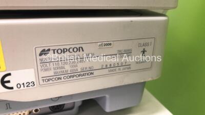 Topcon TRC-NW6S Non-Mydriatic Retinal Camera Version 2.10 on Topcon ATE-600 Motorized Table (Powers Up with Error 6) *SN 2880507 * * Mfd 2006 * - 3