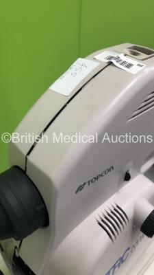 Topcon TRC-NW6S Non-Mydriatic Retinal Camera Version 2.10 on Topcon ATE-600 Motorized Table (Powers Up- Damaged Casing-Possible Spares and Repairs) *SN 2880403 * * Mfd 2006 * - 8