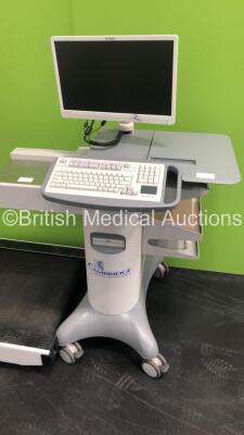 Cambridge Heart Stress Test Machine with Full Version Trackmaster Treadmill Model No TMX-428 220 (Powers Up - HDD REMOVED) - 2