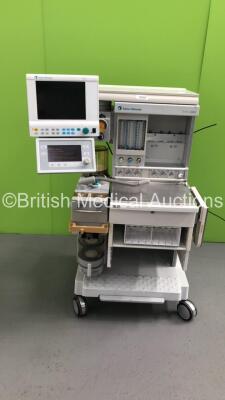 Datex-Ohmeda Aestiva/5 Anaesthesia Machine with Datex-Ohmeda Aestiva SmartVent Software Version 3.5, Datex-Ohmeda AS/3 Anaesthesia Monitor, Datex-Ohmeda Module Rack, Absorber,Bellows,Hoses and Oxygen Mixer (Powers Up - Missing Draw)