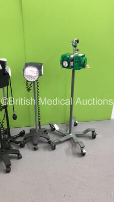 Mixed Lot Including 4 x Blood Pressure Meters on Stand, BIRD Respirator on Stand, Seca Weighing / Height Scales and Drip Stand - 4