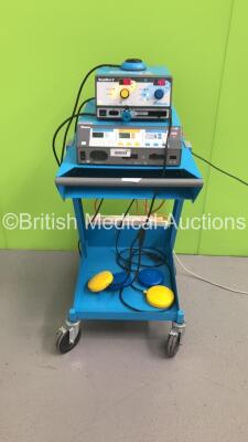 Valleylab Force FX-8CS Electrosurgical / Diathermy Unit with Footswitch and Valleylab SurgiStat II Electrosurgical / Diathermy Unit with Footswitch (Powers Up)