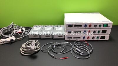 3 x Grason-Stadler GSI Audera Audiometers *Mfd 2015 / 2014 / 2008* with 3 x Amplifiers and Various Accessories (All Power Up) *GS0055030 / AT080525 / GS0052284*