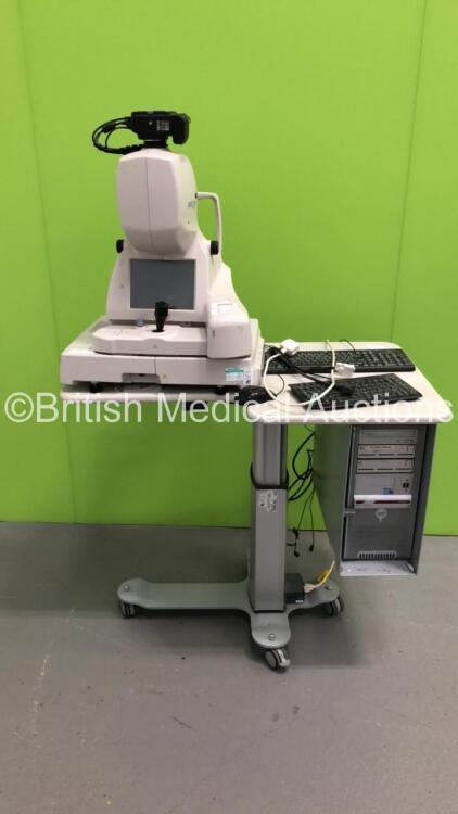 Topcon 3D OCT-2000 FA Plus Optical Coherence Tomography System with Nikon D90 Digital Camera,CPU and Keyboard on Motorized Table (Hard Drive Removed) * SN 703121 * * Mfd 2011 *