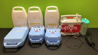 Mixed Lot Including 1 x Weinmann Accuvac Rescue+ Suction Unit with Power Supply and Serres Cup (Powers Up) and 6 x Nebulisers