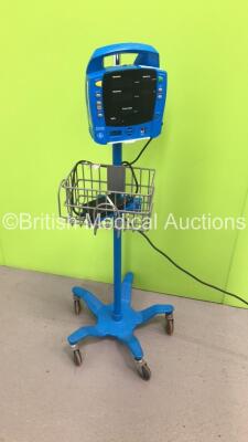 GE ProCare Auscultatory Vital Signs Monitor on Stand (Powers Up with E13 Displayed) *S/N AAW04240259SA*