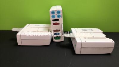 3 x GE Type E-PSMP-00 Modules Including ECG, SpO2, T1, T2, P1, P2 and NIBP Options *S/N 6596130 / 6684230 / 6823308*