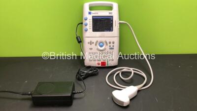 SonoSite 180 Plus Portable Ultrasound System with 1 x SonoSite Ref P00005-07 C60/5-2 2 Mhz Transducer and 1 x AC Power Supply (Powers Up) *569070 / 516632*