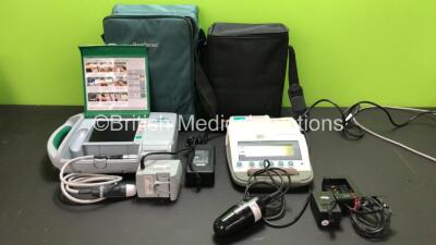 Job Lot Including 1 x Bard Scan Model PA-00145 Bladder Scanner with 2 x Batteries and 1 x Battery Charger in Carry Case (Powers Up with Faulty Screen) 1 x BVI 3000 Bladder Scanner with 1 x Battery and 1 x AC Battery Charger in Carry Bag (Powers Up)