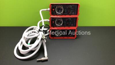 3 x Smith paraPAC 200D MRI Compatible Ventilators with Hoses