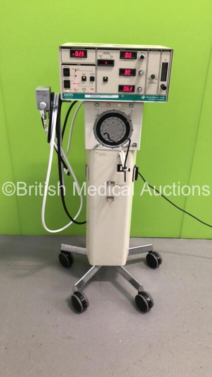 Viasys Healthcare SensorMedics 3100B Oscillatory Ventilator with CareFusion BIRD Air-Oxygen Blender and Hoses (Powers Up) * Equip No 019406 *