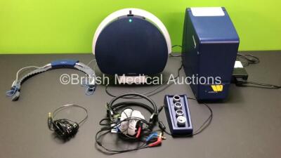 Otometrics Aurical HIT Hearing Instrument Test Box with Aurical Aud Fitting Audiometer with Power Supply *Mfd 2012* (Powers Up) Audio Cups and Aurical FreeFit Hearing Aid Fitter (95620005938)