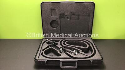 Olympus GIF-XQ240 Video Gastroscope in Case - Engineer's Report : Optical System -Ok , Angulation - Ok, Insertion Tube - Ok , Light Transmission - Ok, Channels - Ok,Leak Check - Ok *S/N 2813004 Mfd 1998*